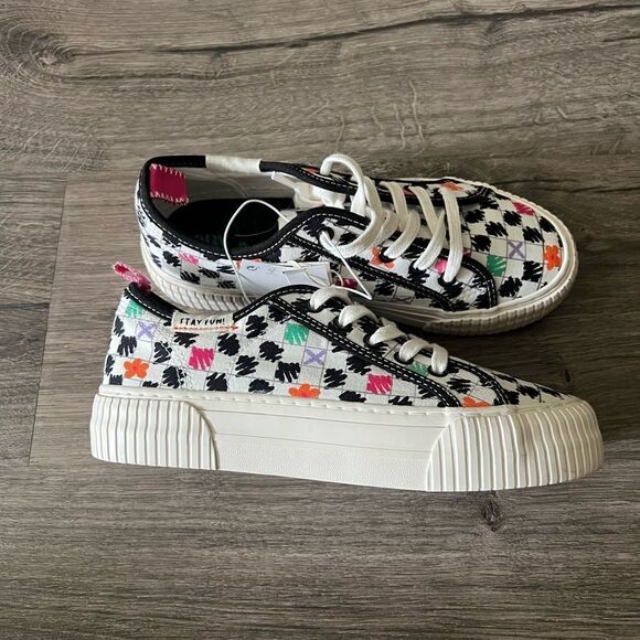 Zara KIDS/ PRINTED COTTON SNEAKERS - Picture 6 of 10